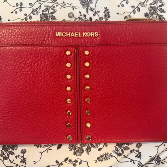 Michael Kors Red and Cream Interior Bag - Picture 1 of 7